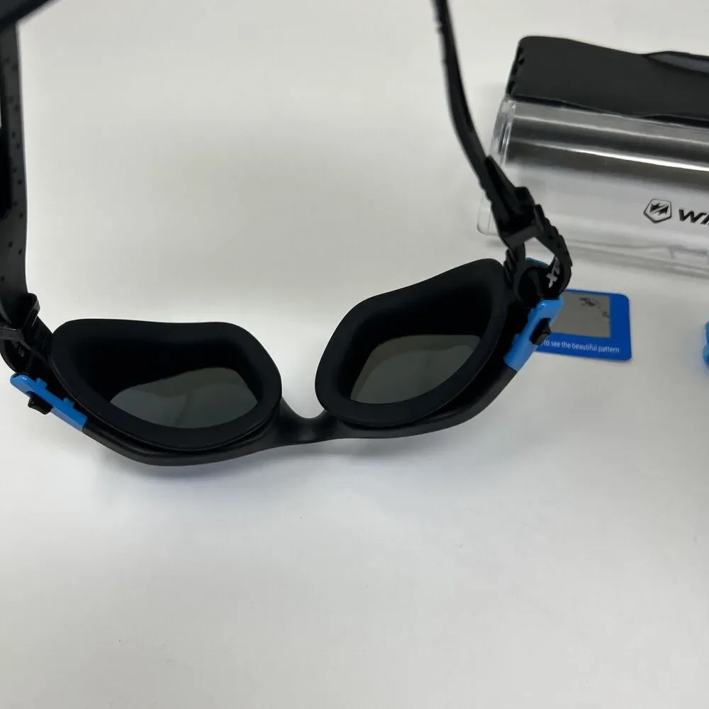 Polarized Swimming Goggles Swim Pool Goggles Blue&black/Polarized Smoke Lens